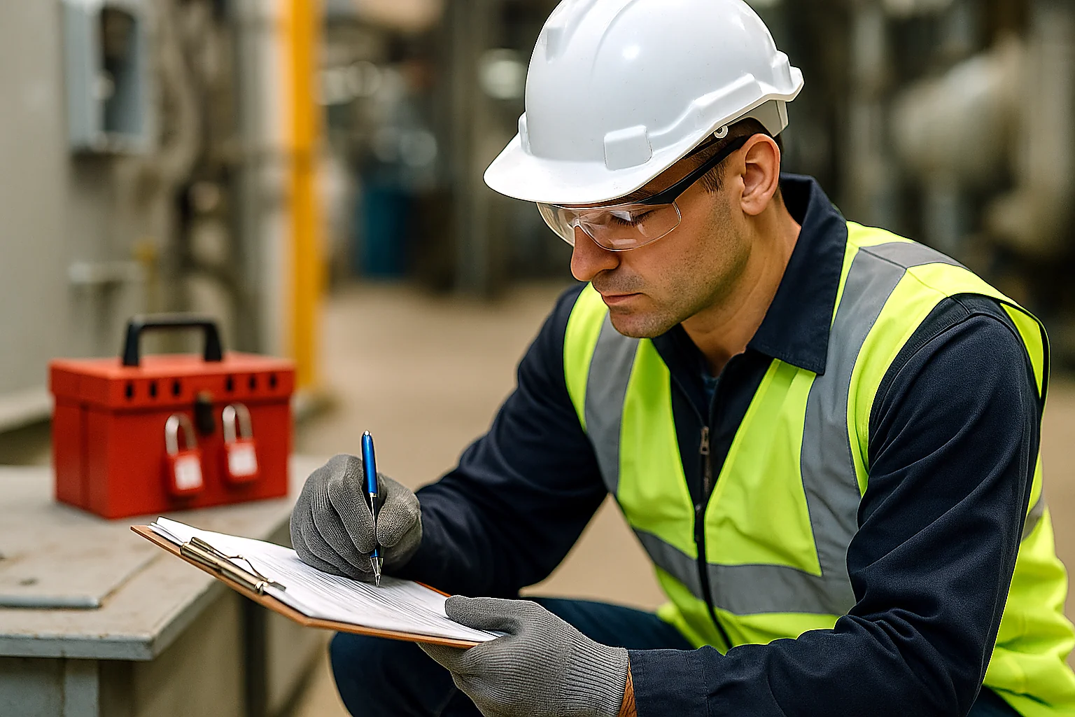 permiso-trabajo-seguro-supervisor-firmando