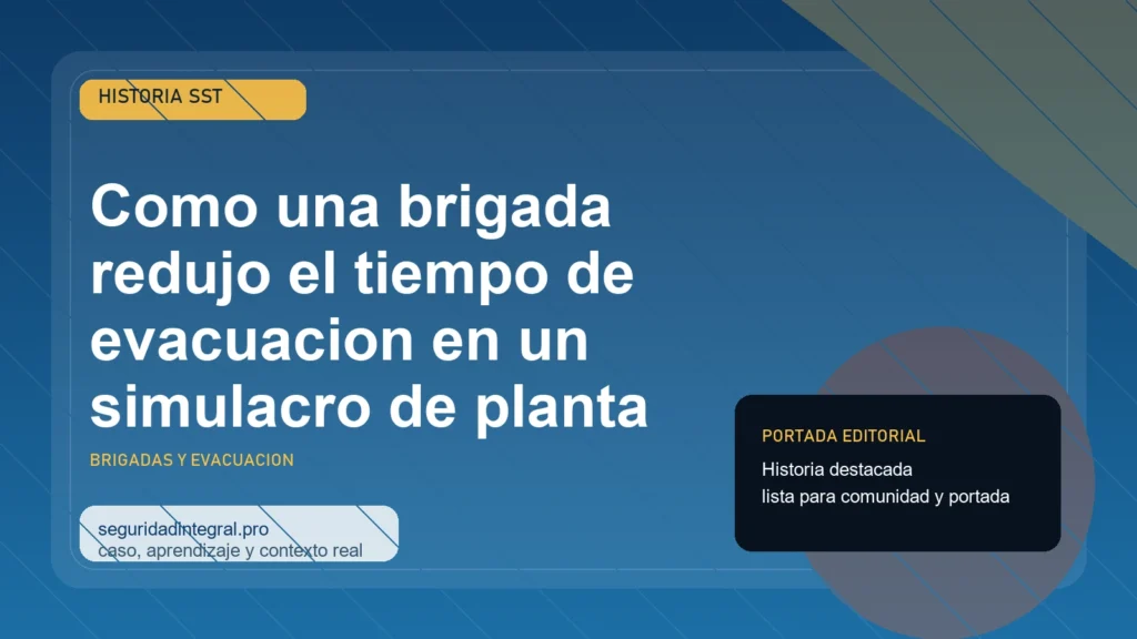 Como una brigada redujo el tiempo de evacuacion en un simulacro de planta