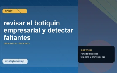 Tip para revisar el botiquin empresarial y detectar faltantes