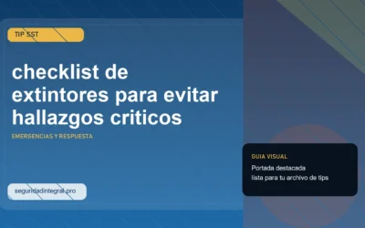Tip rapido: checklist de extintores para evitar hallazgos criticos