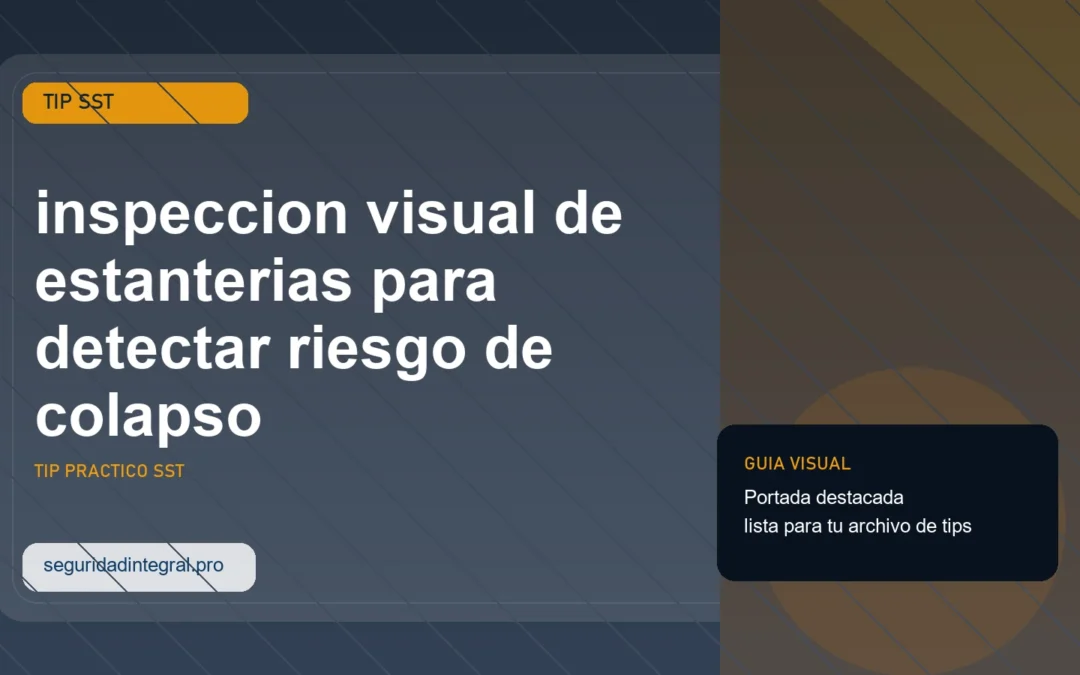 Tip de inspeccion visual de estanterias para detectar riesgo de colapso