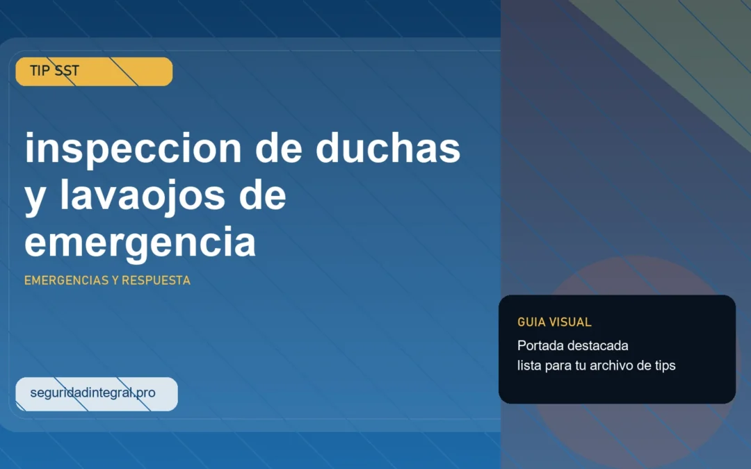 Tip de inspeccion de duchas y lavaojos de emergencia