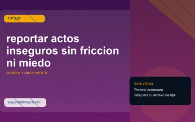 Tip para reportar actos inseguros sin friccion ni miedo