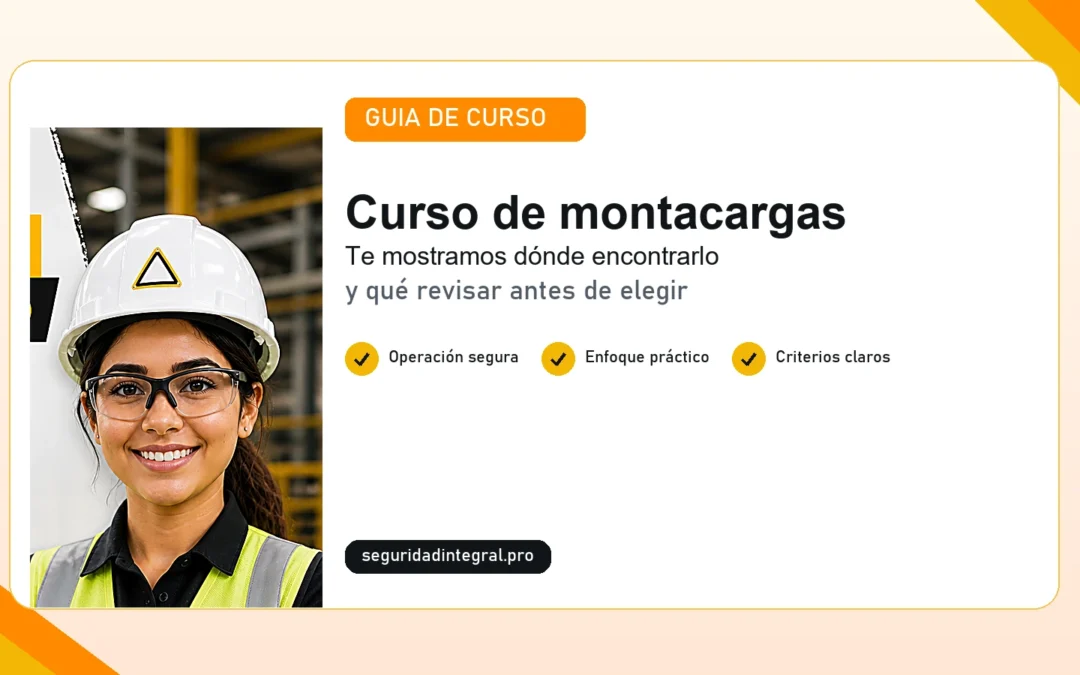 Portada conceptual de Sara para Donde encontrar un curso de montacargas en Colombia 2026