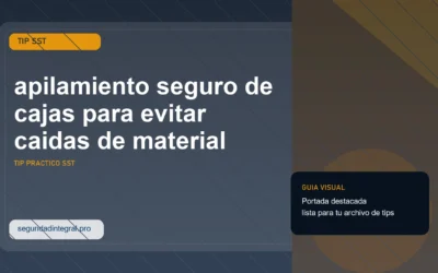 Tip de apilamiento seguro de cajas para evitar caidas de material