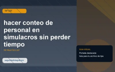 Tip para hacer conteo de personal en simulacros sin perder tiempo