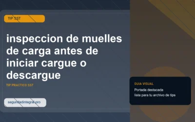 Tip de inspeccion de muelles de carga antes de iniciar cargue o descargue
