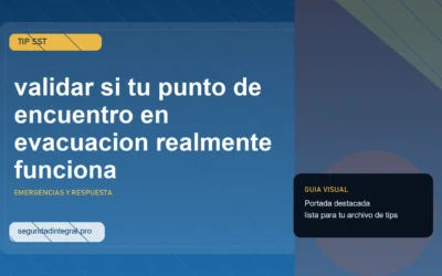 Tip para validar si tu punto de encuentro en evacuacion realmente funciona