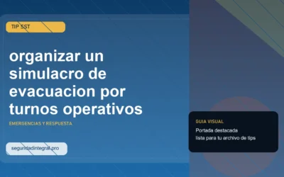 Tip para organizar un simulacro de evacuacion por turnos operativos