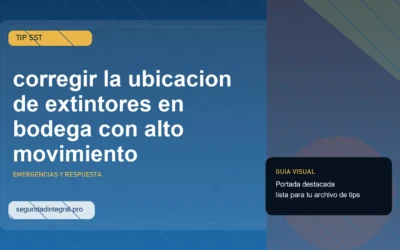 Tip para corregir la ubicacion de extintores en bodega con alto movimiento
