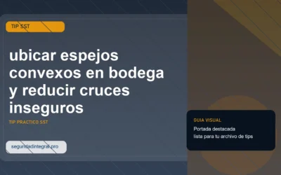 Tip para ubicar espejos convexos en bodega y reducir cruces inseguros